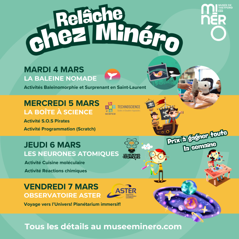 LA RELÂCHE 2025 CHEZ MINÉRO